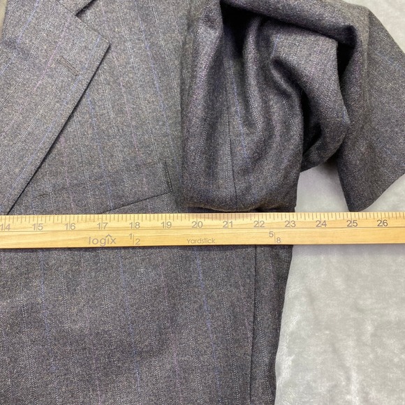 Patrick James Lords of London Gray Herringbone Wool Blazer Mens Sport Coat USA - Picture 4 of 11